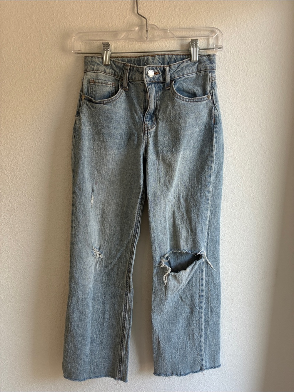 art class Light Blue Distressed Straight-Leg Jeans